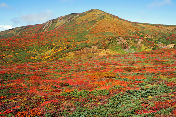 紅葉の栗駒山