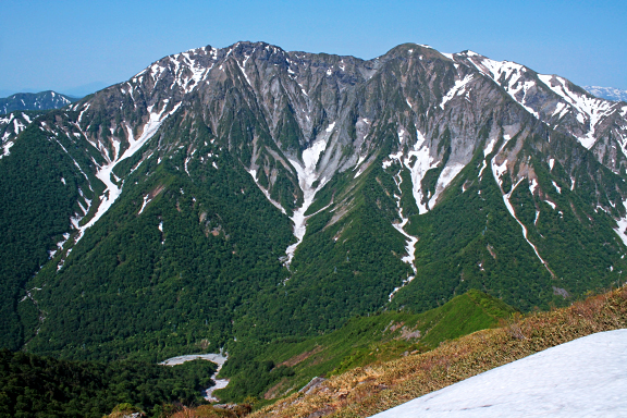 白毛門から望む谷川岳