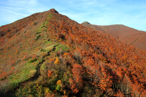 トンガリ山と山形神室岳