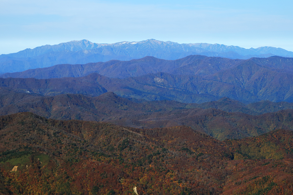 飯豊連峰と飯森栂峰山塊