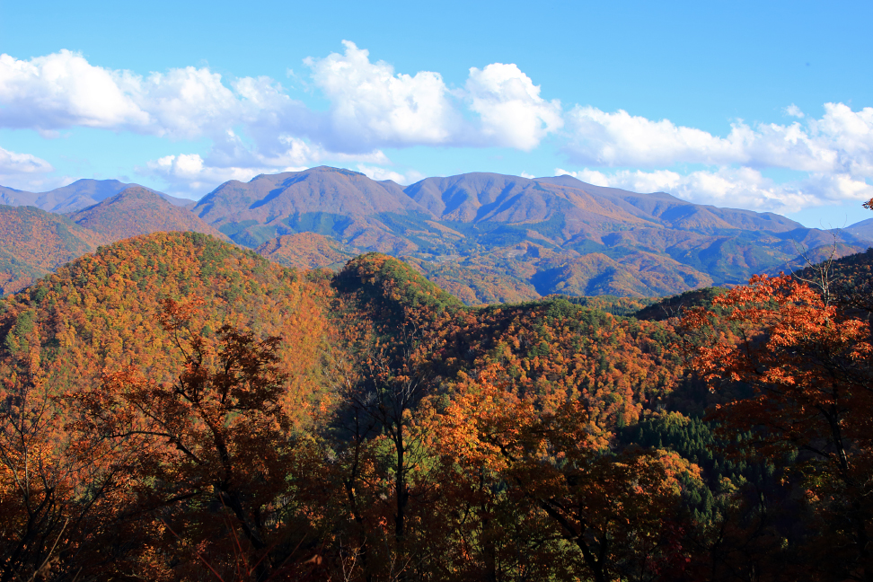 瀬ノ原山、山形神室岳の眺望